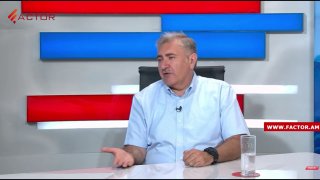 Депутат блока «Армения» Артур Хачатрян даёт интервью в эфире Factor