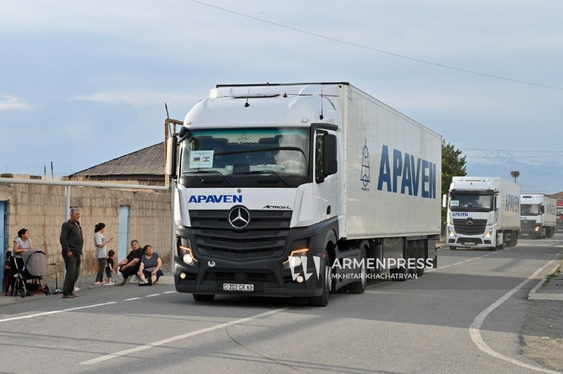 Армения отправила 80 тонн гуманитарной помощи в Ливан через КПП Маргара на границе с Турцией