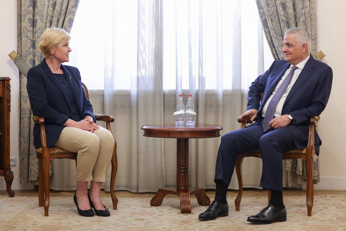 Встреча вице-премьера Армении Мгера Григоряна с послом Эстонии в Армении